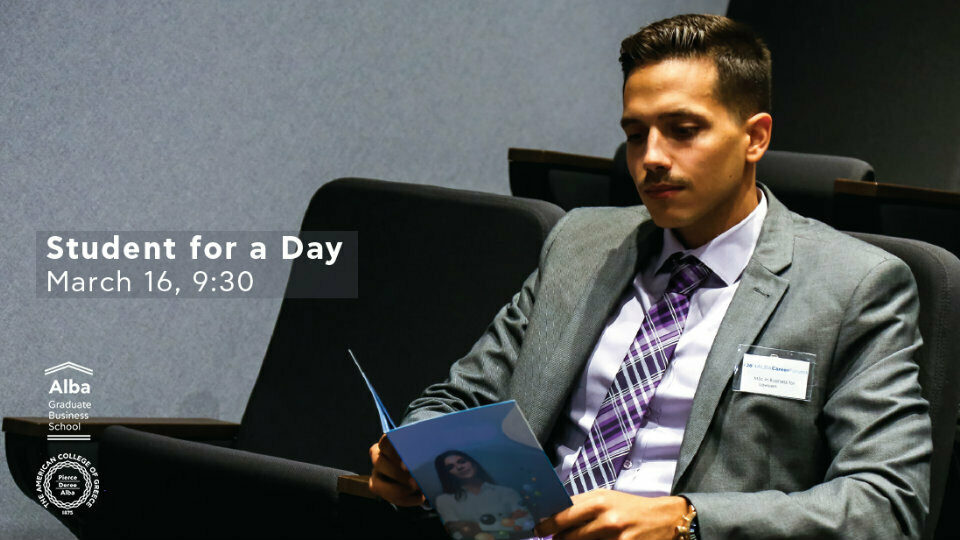 Student for a Day: Μία «Business Unusual» εμπειρία για τους μελλοντικούς φοιτητές του Alba