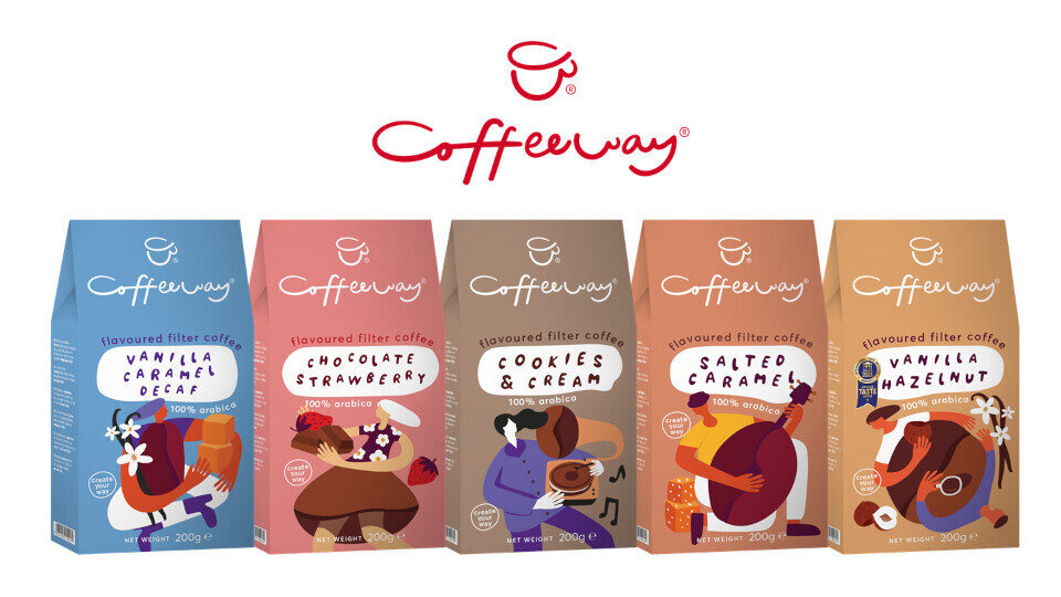 Η CAFETEX επανασχεδιάζει το λογότυπο της και τις συσκευασίες Coffeeway