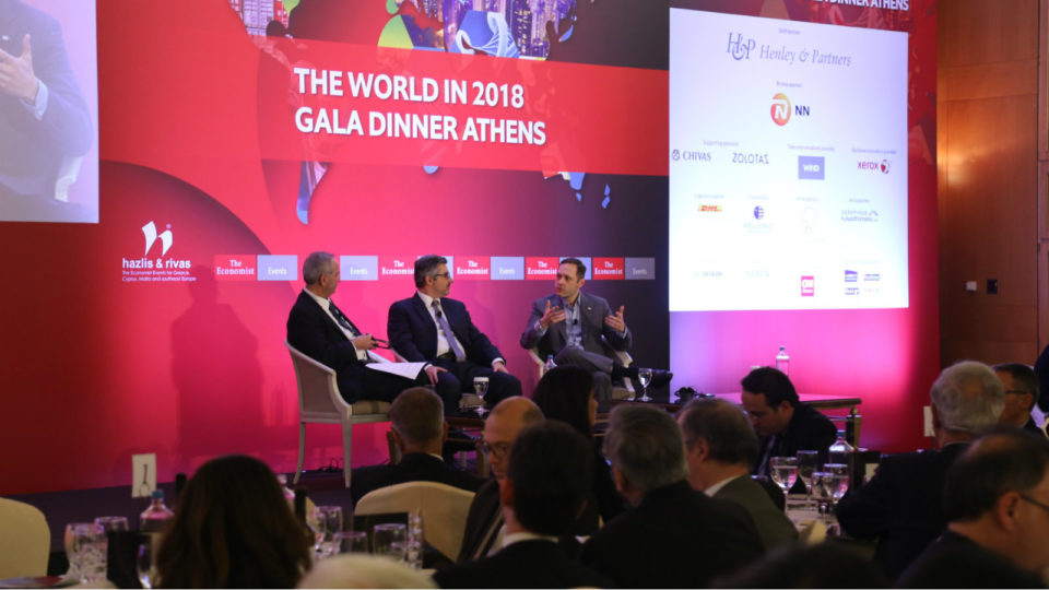 Ο Βασίλης Ραμπάτ, CEO της Xerox Hellas, αναδεικνύει τον Ψηφιακό Μετασχηματισμό ως τη βασική τάση για το 2018 στο Gala Dinner του Economist