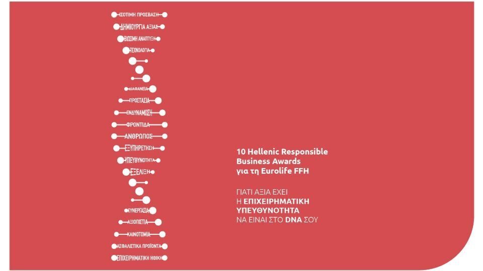 Η Eurolife FFH κέρδισε 10 βραβεία στα Hellenic Responsible Business Awards 2023