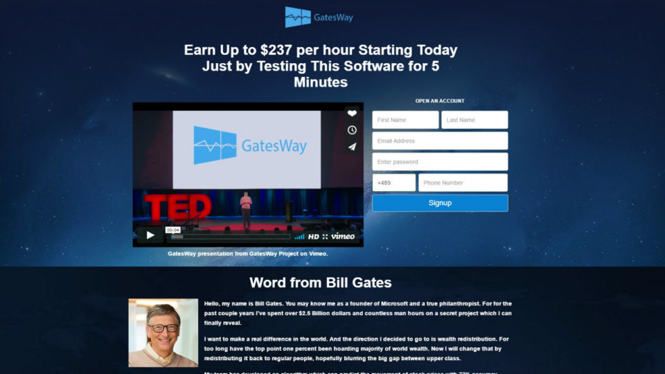 GatesWay: Η απάτη του... «Bill Gates»!