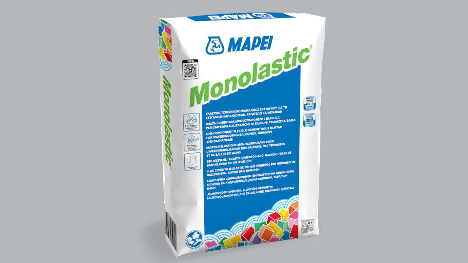 MAPEI Hellas: Νέα πρωτοποριακή στεγανωτική μεμβράνη Monolastic