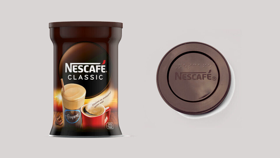 Ο καφές NESCAFÉ Classic ενσωματώνει τη Γραφή Braille στις συσκευασίες του στην ελληνική αγορά