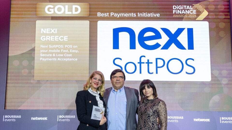 Η Nexi Ελλάδος με χρυσή διάκριση στα Digital Finance Awards 2024 για το Nexi SoftPOS