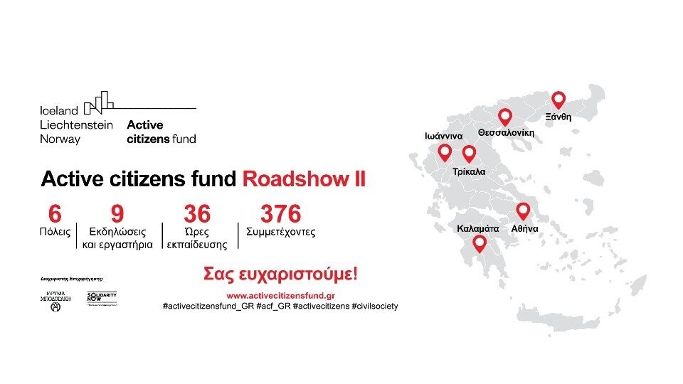 Ολοκληρώθηκε το Roadshow II για το πρόγραμμα Active citizens fund