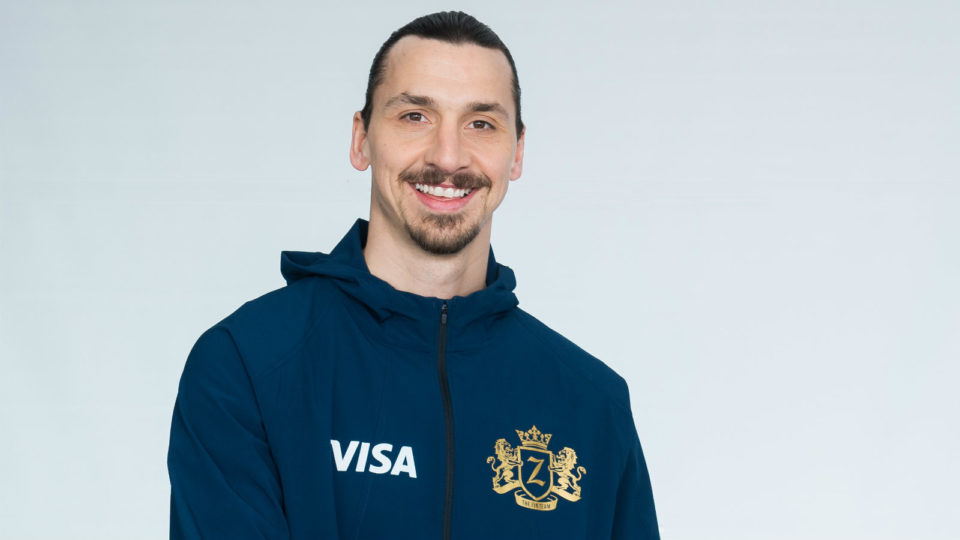 O Zlatan Ibrahimović συνεργάζεται με τη Visa  για το 2018 FIFA World Cup Russia™