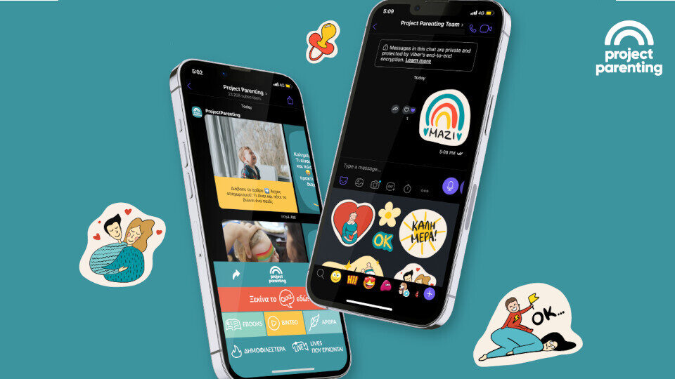Συνεργασία Viber - Projectparenting για παροχή εκπαιδευτικού περιεχομένου για γονείς