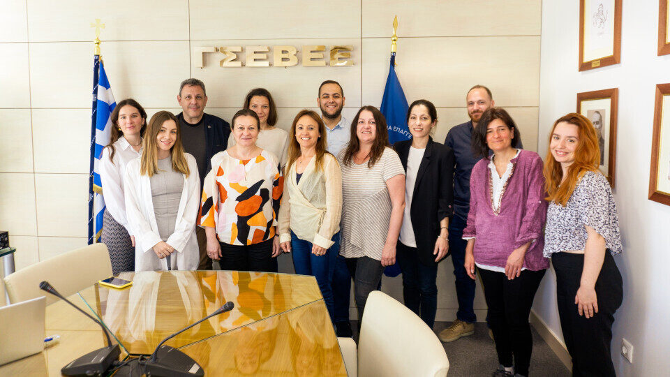 Συνάντηση εταίρων ευρωπαϊκού έργου ARESME στα γραφεία της ΓΣΕΒΕΕ στην Αθήνα