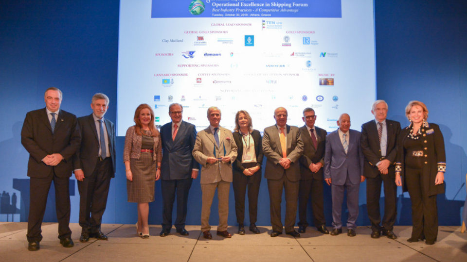 Απονομή βραβείου «2018 Capital Link Maritime CSR Leadership Award»
