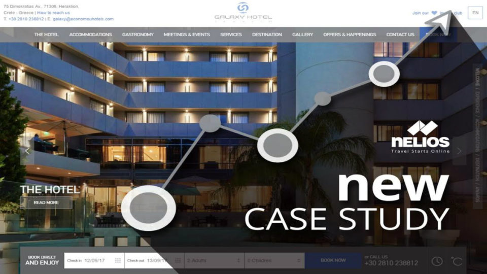 Σημαντική αύξηση στις απευθείας κρατήσεις του Galaxy Hotel Iraklio επιτυγχάνει η Nelios, εφαρμόζοντας ένα ολιστικό μοντέλο digital marketing