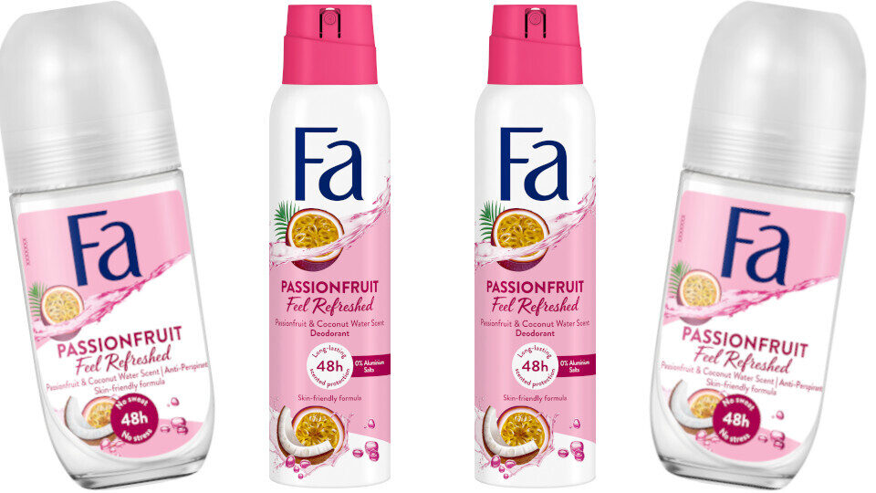 Νέα σειρά αποσμητικών Fa Passion fruit Feel Refreshed