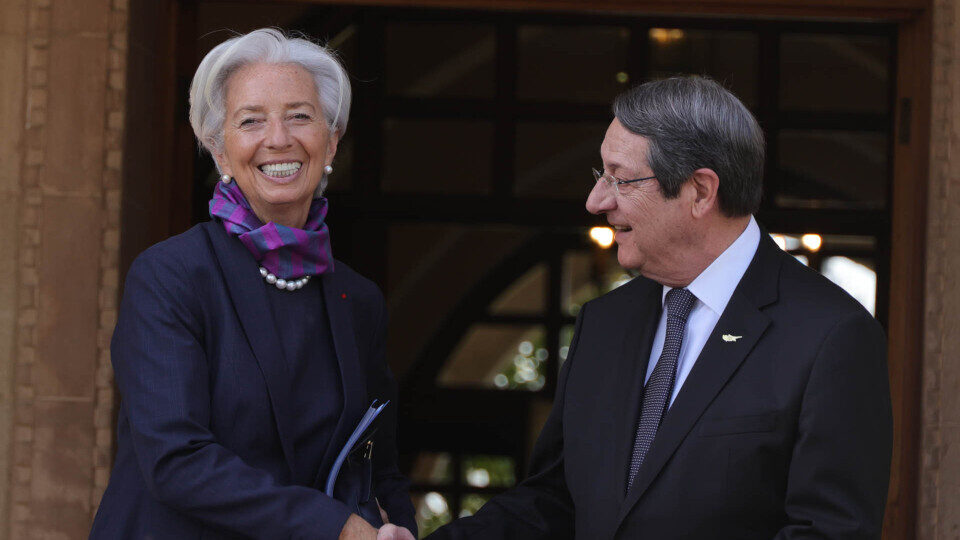 ​Συνάντηση Lagarde - Αναστασιάδη: Στο επίκεντρο οι επιπτώσεις από την πανδημία και τον πόλεμο