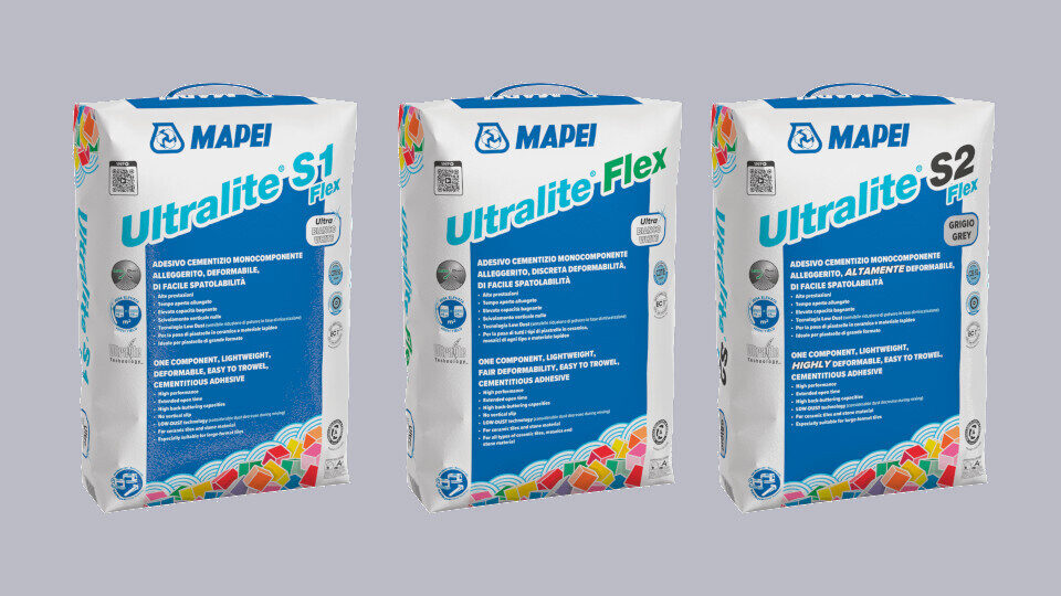 MAPEI Hellas: Συνεχίζει να καινοτομεί με τρεις νέες κόλλες πλακιδίων με τεχνολογία Ultralite