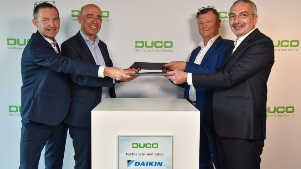 Daikin: Μεγάλη εμπορική συμφωνία με την DUCO, κατασκευαστή συστημάτων οικιακού εξαερισμού