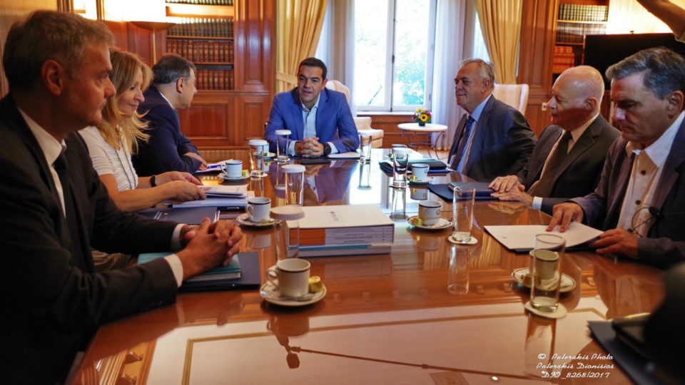Συνάντηση του Προέδρου της ΕΣΕΕ και του ΕΒΕΠ κ. Βασίλη Κορκίδη με τον Πρωθυπουργό Αλέξη Τσίπρα