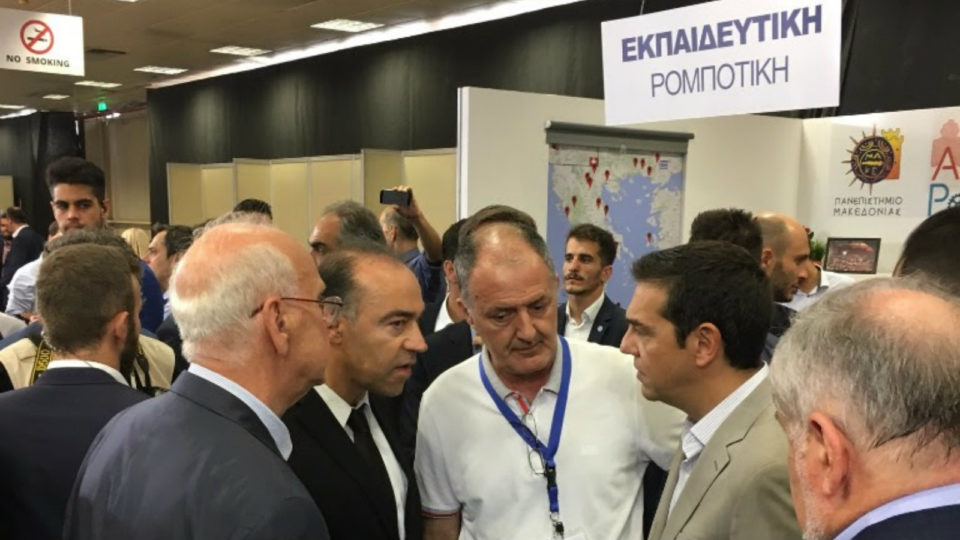 Το περίπτερο του Επιστημονικού Πάρκου Πατρών στη ΔΕΘ επισκέφθηκε ο Πρωθυπουργός Αλέξης Τσίπρας