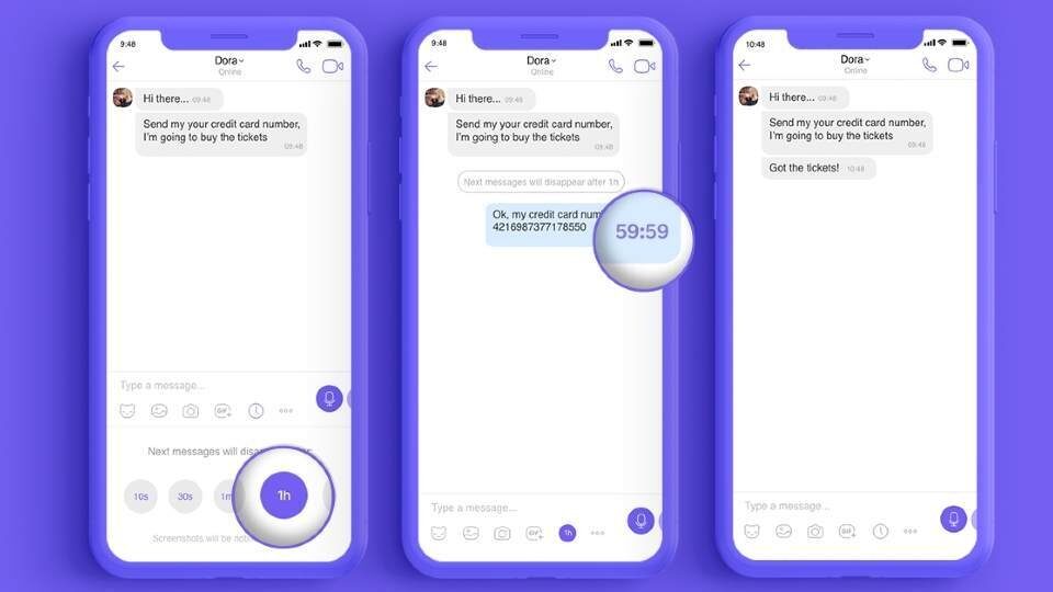 Viber: Αυτοκαταστρεφόμενα μηνύματα και στις κανονικές συνομιλίες