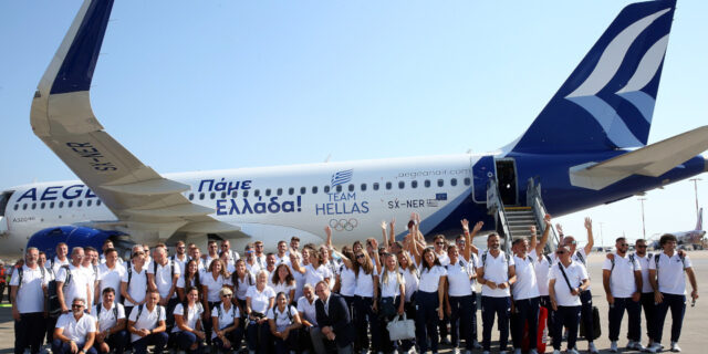 «Πάμε Ελλάδα», το μήνυμα της AEGEAN για το ταξίδι της Ελληνικής Ολυμπιακής αποστολής στο Παρίσι που μόλις ξεκίνησε