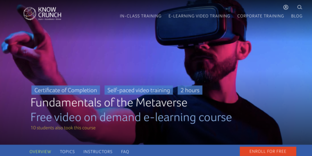 H Knowcrunch λανσάρει το πρώτο e- learning για το Metaverse
