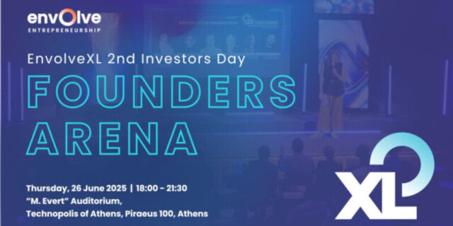 Envolve Entrepreneurship: Το Founders Arena έρχεται στις 26 Ιουνίου - Βραδιά αφιερωμένη στις startup