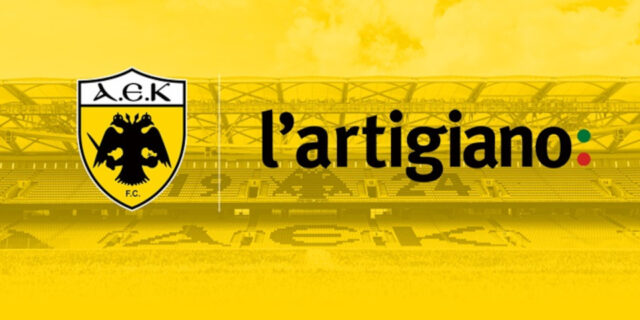 l’artigiano & AEK: Επέκταση χορηγικής συνεργασίας