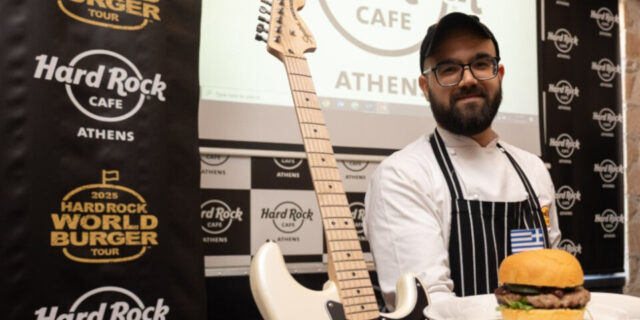 Το Hard Rock Cafe Athens παρουσιάζει το Athena Burger, μια αθηναϊκή γεύση στο παγκόσμιο Burger Tour