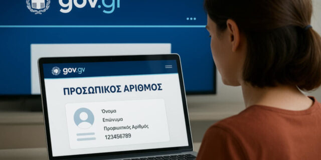 Μέχρι τις 5/11 οι πολίτες εκδίδουν μέσω του myInfo Προσωπικό Αριθμό επιλέγοντας τα δύο πρώτα ψηφία