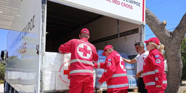 Ο Ελληνικός Ερυθρός Σταυρός ενισχύθηκε από τις Η.Π.Α. με εξοπλιστικό υλικό