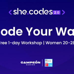 she.codes 2.0 από την Campeόn Gaming: Ένα δωρεάν coding workshop για γυναίκες με αφορμή την IWD