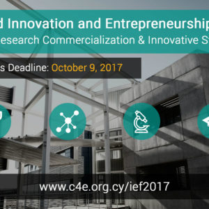 2017 Innovation and Entrepreneurship Forum (IEF2017) Research Commercialization – Innovative startups – Πανεπιστήμιο Κύπρου, 28 Νοεμβρίου 2017