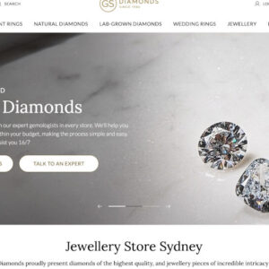 Η GS Diamonds, το μεγαλύτερο eshop διαμαντιών στην Αυστραλία, στην custom πλατφόρμα της Netstudio