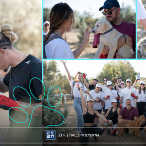 Το Giant Heart της Novibet στηρίζει το έργο του Athens Happy House για την προστασία αδέσποτων ζώων