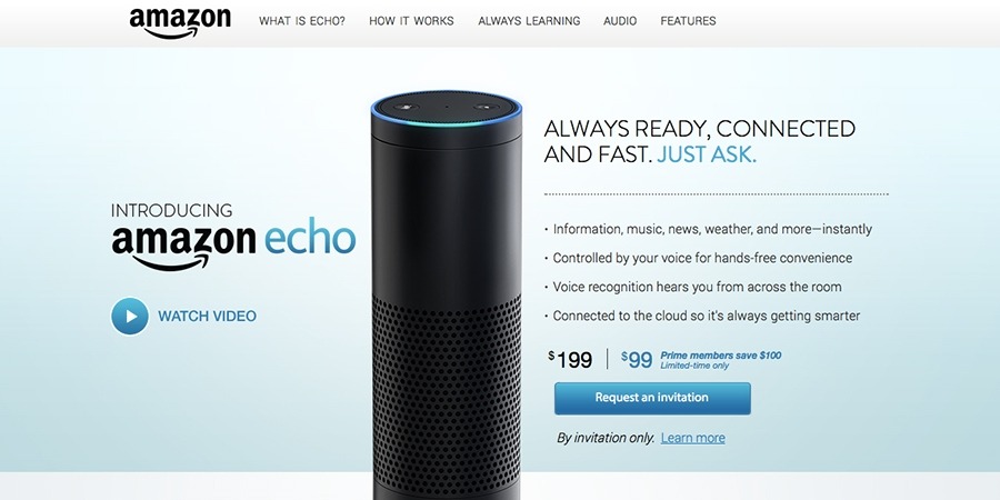 Amazon Echo: Η Amazon λάνσαρε μια προσωπική συσκευή ηχείου που σας ακούει, σας απαντάει..και σας παρακολουθεί!