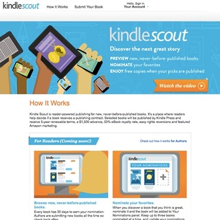 Η Amazon λάνσαρε την Kindle Scout, μια νέα εκδοτική υπηρεσία πληθοπορισμού (crowd-sourced)