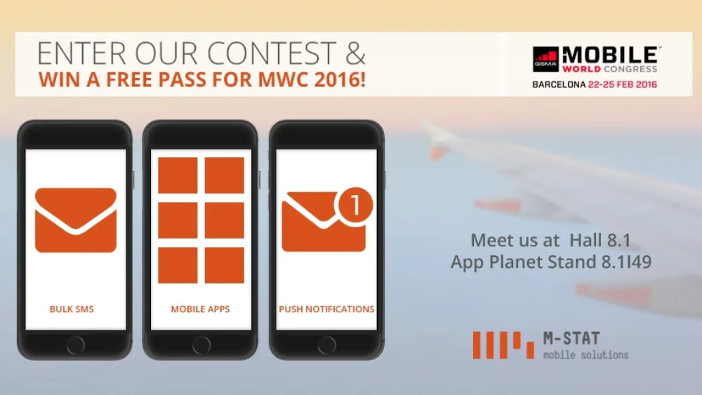 Η M-STAT σας κάνει δώρο 1 πάσο εισόδου για το Μobile World Congress 2016