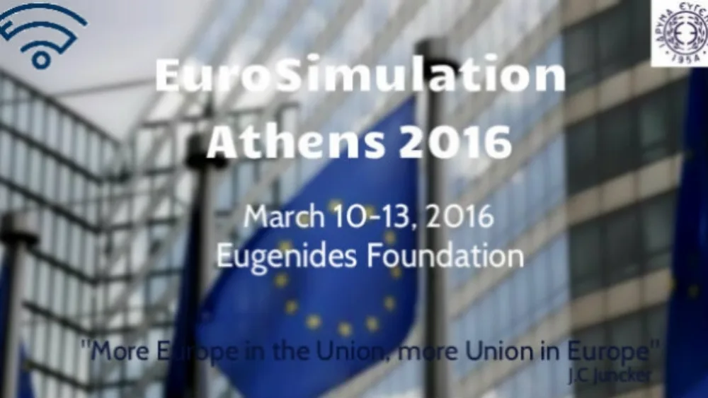 Υπό την αιγίδα του Ιδρύματος Νεολαίας και Δια Βίου Μάθησης το EuroSimulation Athens 2016
