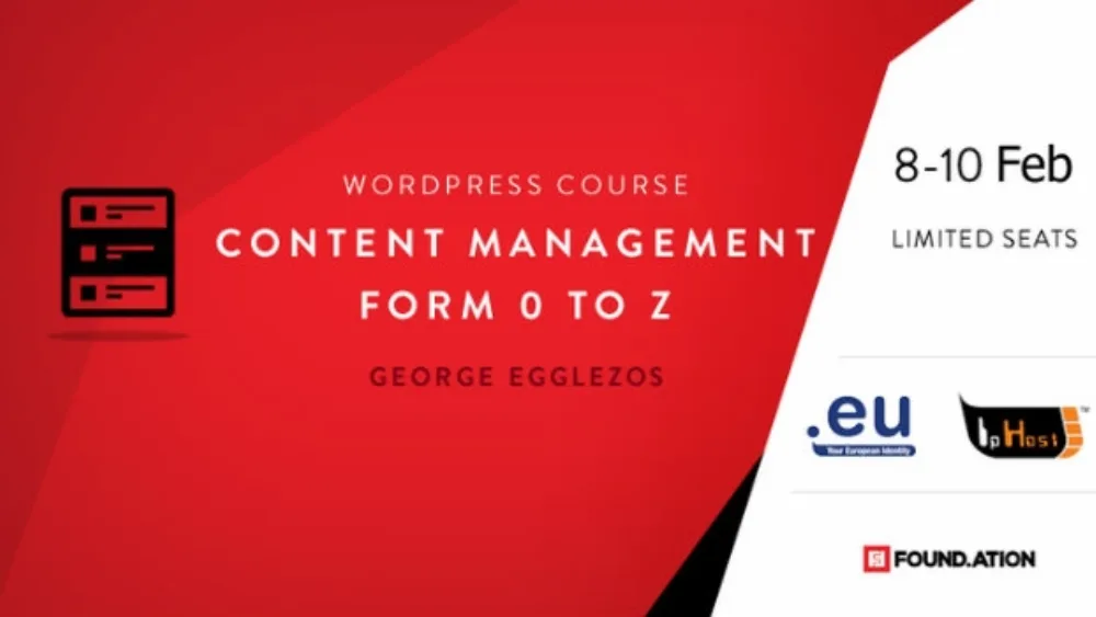 Found.ation: Σεμινάριο WordPress, Διαχείριση μιας ιστοσελίδας από το 0 έως το Ω