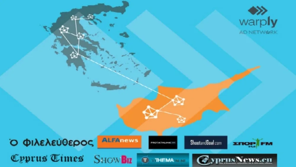 Το Warply Ad Network επεκτείνεται και στην Κύπρο με την προσθήκη 9 mobile websites