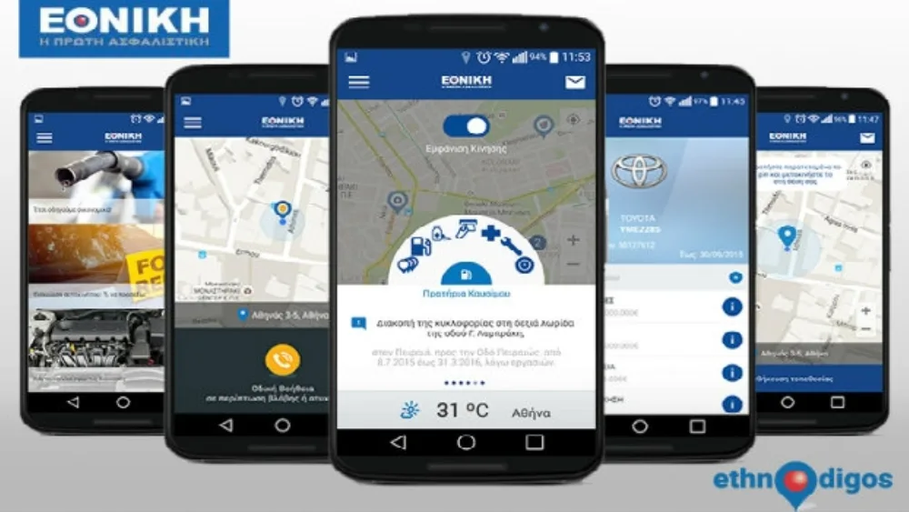 Η Εθνική Ασφαλιστική λανσάρει τη νέα πρωτοποριακή εφαρμογή για κινητά “Ethnodigos”