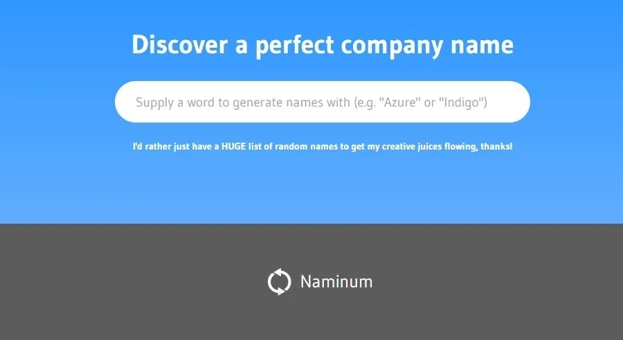 Βρείτε το όνομα της επιχείρησης σας απλά και γρήγορα