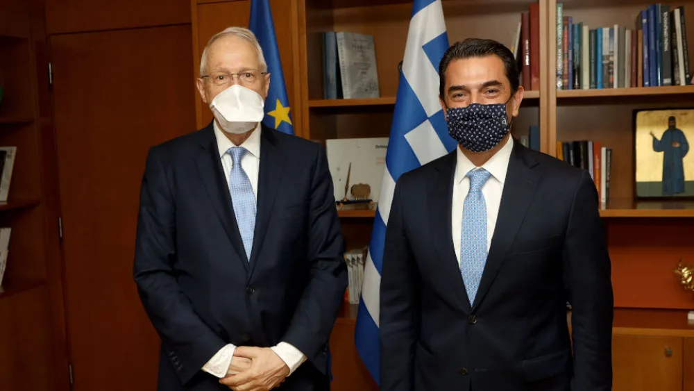 Συνάντηση Σκρέκα - Τρ. Ανάπτυξης του Συμβουλίου της Ευρώπης για τη χρηματοδότηση έργων