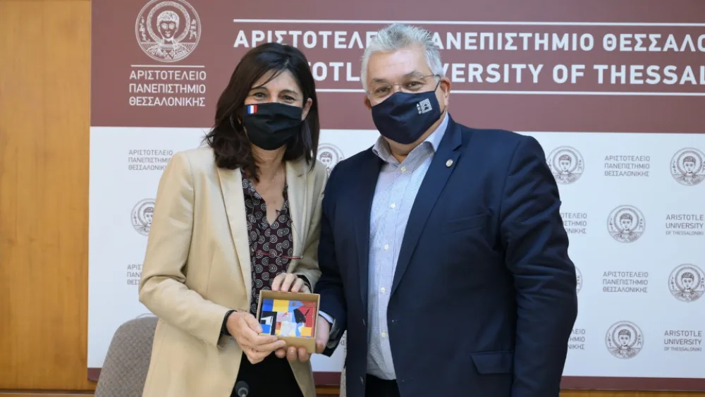 Η συνεργασία ακαδημαϊκών ιδρυμάτων στη συνάντηση του πρύτανη ΑΠΘ με τη Γαλλίδα πρόξενο