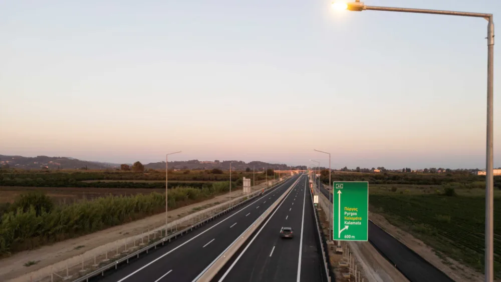 Ολυμπία Οδός: Σε λειτουργία από 1/8 το τμήμα από Καμίνια - Πύργο του νέου αυτοκινητόδρομου Πατρών - Πύργου