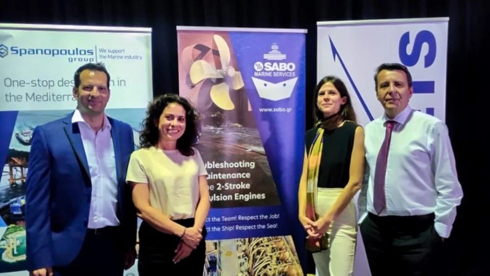 Η CEO της SABO SA και η ηγετική ομάδα του SABO Marine Services στο 7ο Ναυτιλιακό Συνέδριο