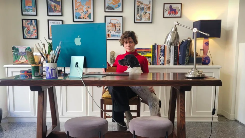 Το αλλιώτικο γραφείο της illustrator Άννας Τζώρτζη