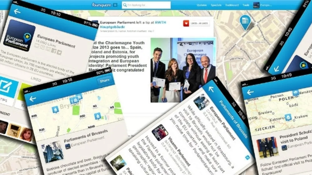 Η Ευρώπη μέσα από το Foursquare