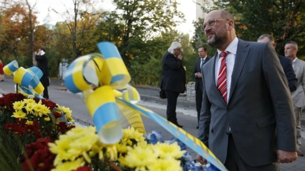 Ο Μάρτιν Σούλτς στο Κίεβο: "Αυτό που συμβαίνει στην Ουκρανία αφορά όλη την Ευρώπη"