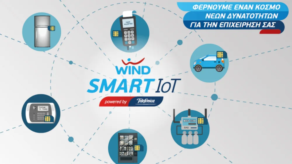 Στρατηγική συνεργασία WIND Ελλάς & Telefonica για λύσεις ΙοΤ (Internet of Things)