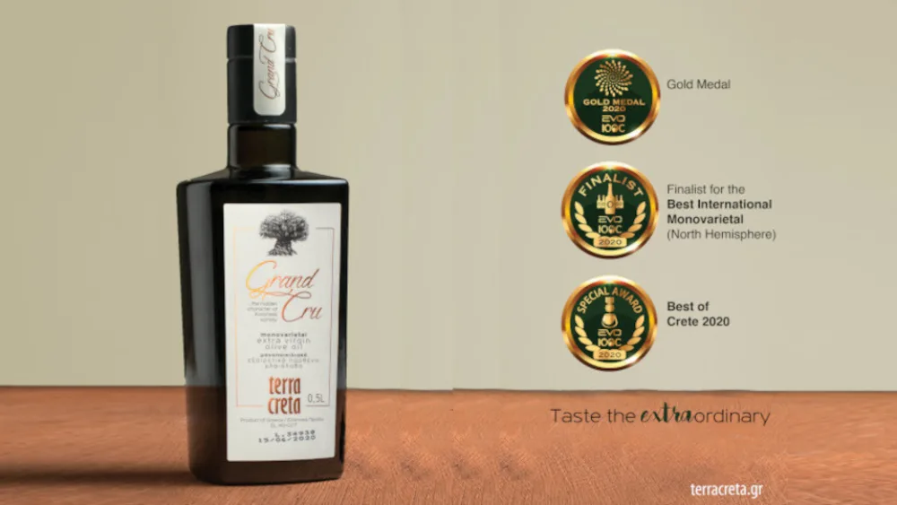 Terra Creta: ​Διάκριση του κρητικού ελαιόλαδου​ Grand Cru στον EVO IOOC​