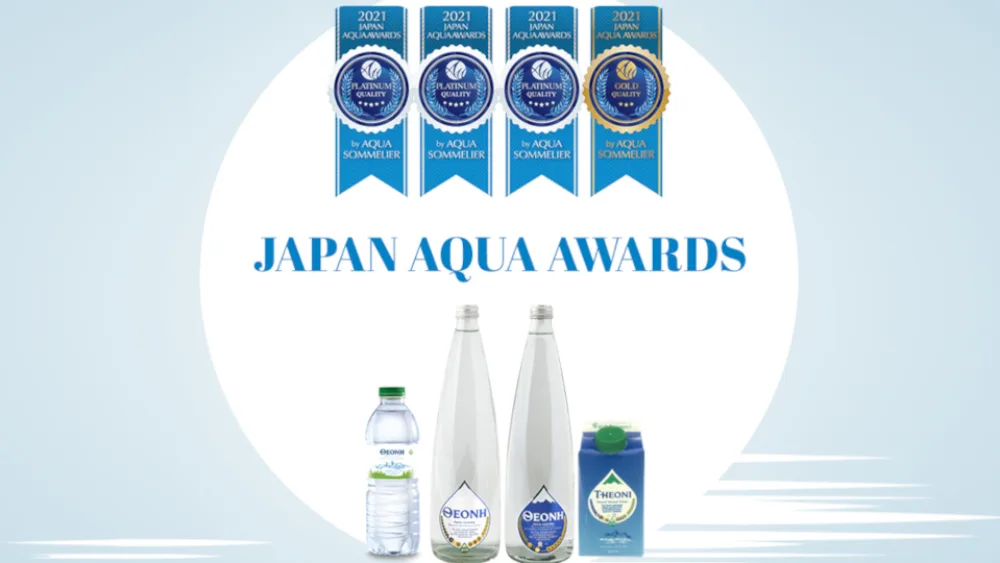 Φυσικό Μεταλλικό Νερό ΘΕΟΝΗ: ​Τέσσερα βραβεία στα Japan Aqua Awards ​